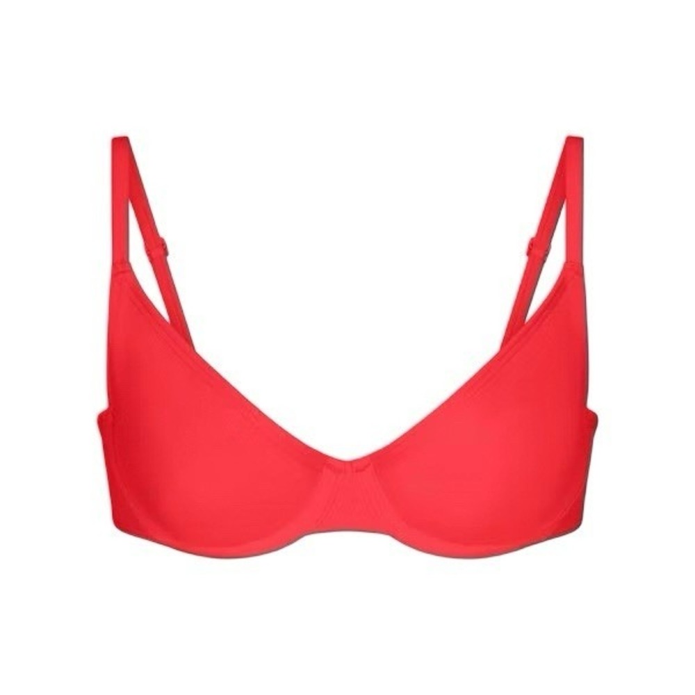 Skims Fits Everybody Tshirt Bra - New - Cherry Red - 38DD - $54